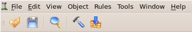 Icons in the main toolbar