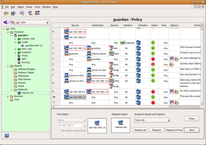 Drag the New Object to the Replace Field