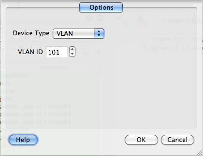 VLAN Configuration of the Subinterface