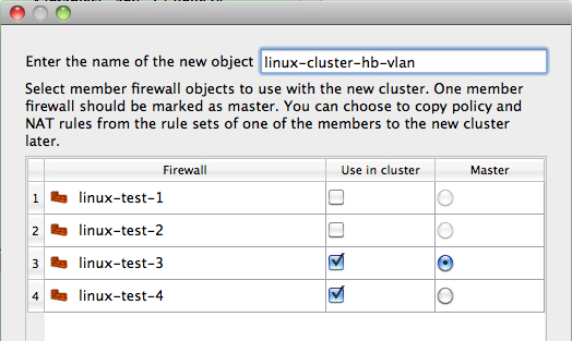 Creating the Cluster Object