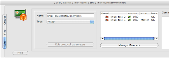 Cluster Failover Group Object