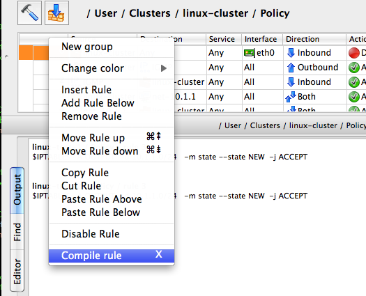 Compiling a Single Rule