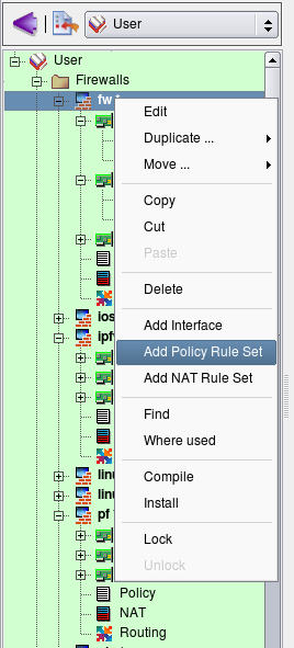 Adding a Policy Rule Set