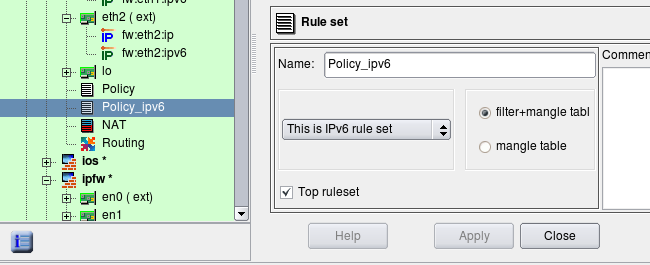 Setring Rule Set Parameters