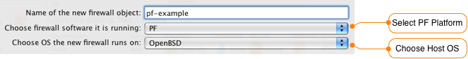 New Firewall Wizard - PF Firewall