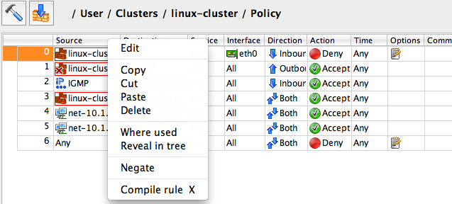 Modifying Objects in a Policy Rule