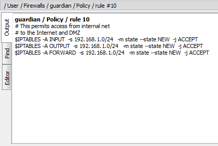 Output View, Partial View