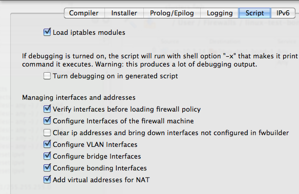 Configuration of Bonding Interfaces Should Be Enabled in Firewall Settings Dialog