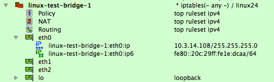 Example Configuration; Interfaces eth1 and eth2 Will Become Bridge Ports