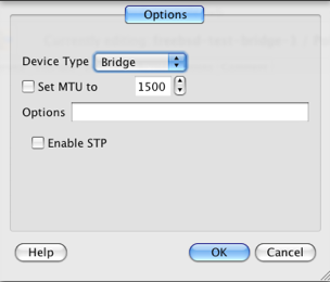 Configuring Bridge Interface Type