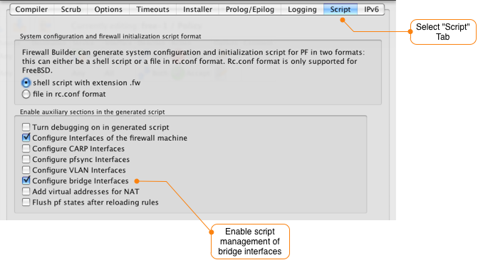 Example Configuration; Interfaces eth1 and eth2 Will Become Bridge Ports