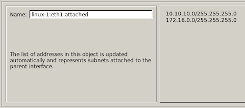 Adding Attached Network Object to Interface eth1
