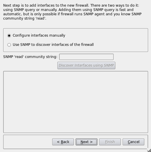 Choosing to Configure Interfaces Manually