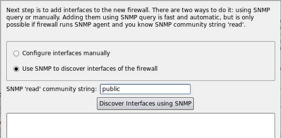 SNMP "read" Community String